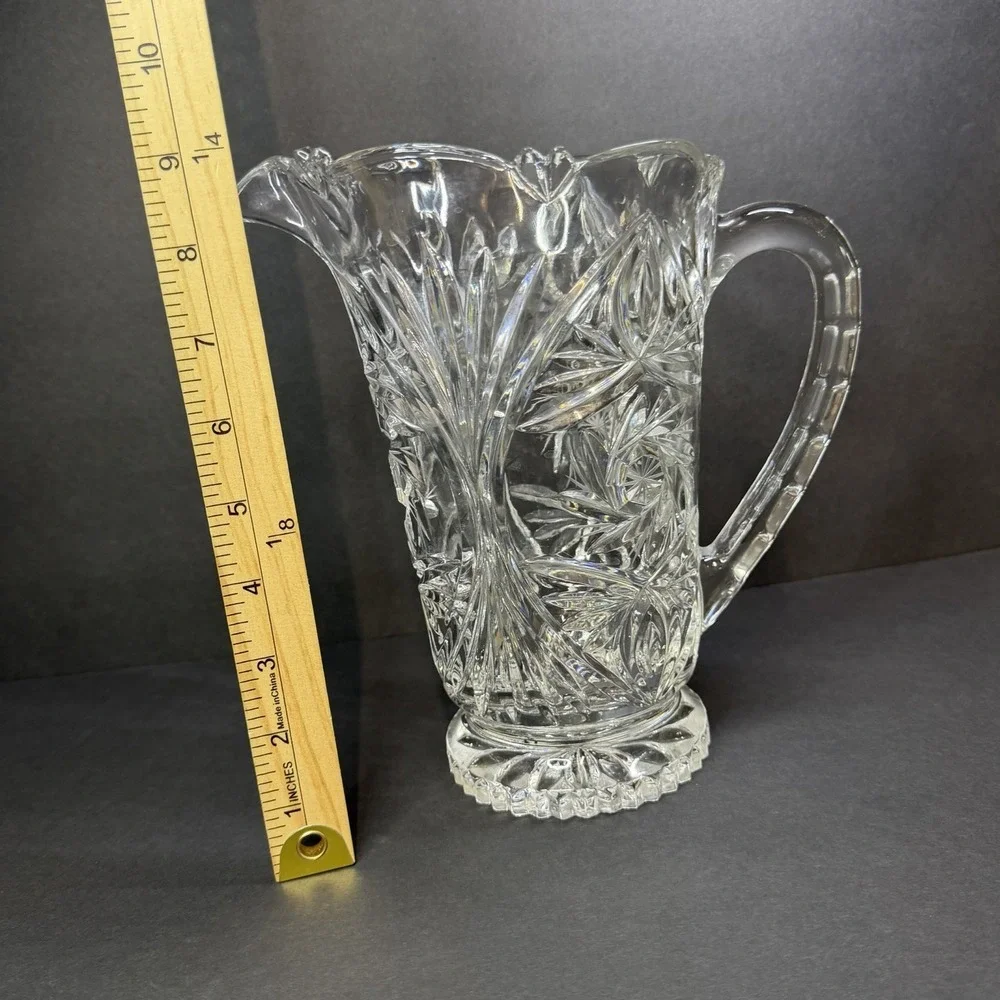 Crystal Clear Industries Edinburgh Lead Crystal Pitcher VINTAGE Mint Condition